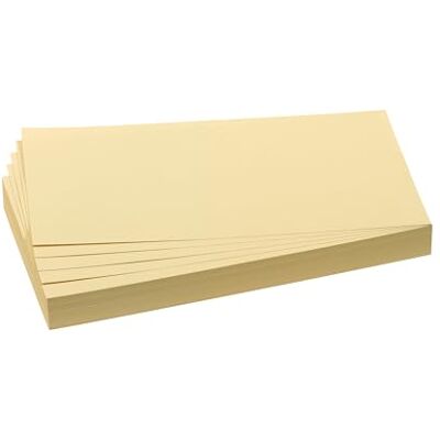 Franken Moderationskarten Rechteck, 205 x 95 mm, 500 Stück, Präsentationskarten ideal für Meetings, Trainings, Schulungen im Büro oder Hotel und Lehrer in der Schule, Metaplankarten, Gelb, UMZ 1020 04 Franken Moderationskarten Rechteck, 205 x 95 mm, 500 Stück, Präsentationskarten ideal für Meetings, Trainings, Schulungen im Büro oder Hotel und Lehrer in der Schule, Metaplankarten, Gelb, UMZ 1020 04