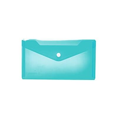 Herma 20040 Dokumententasche DIN lang transparent hellblau, kleiner Sichttaschen Umschlag mit Druckknopf, Briefumschlag aus Plastik für Schule, Uni, Büro, Reise Herma 20040 Dokumententasche DIN lang transparent hellblau, kleiner Sichttaschen Umschlag mit Druckknopf, Briefumschlag aus Plastik für Schule, Uni, Büro, Reise