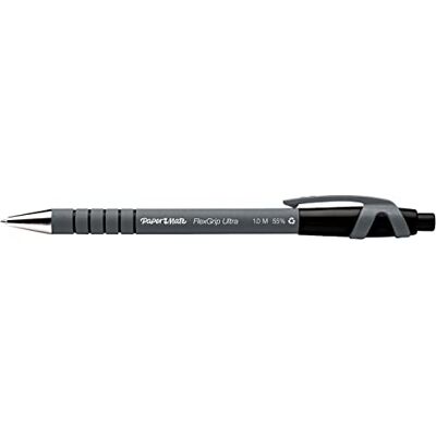 Paper Mate 1910073 Flexgrip Ultra RT Kugelschreiber mit einziehbarer mittlere Spitze, 1.0 mm, schwarz Paper Mate 1910073 Flexgrip Ultra RT Kugelschreiber mit einziehbarer mittlere Spitze, 1.0 mm, schwarz