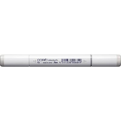 Copic Sketch Marker Typ T 3, toner gray No. 3, professioneller Pinselmarker, mit einer Super-Brush-Spitze und einer Medium-Broad-Spitze Copic Sketch Marker Typ T 3, toner gray No. 3, professioneller Pinselmarker, mit einer Super-Brush-Spitze und einer Medium-Broad-Spitze