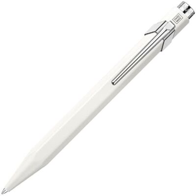 Caran d'Ache Kugelschreiber 849 Classic Line Weiß lackiert Strichstärke: M, Schriftfarbe: Blau, Länge: 13 cm, 0846.001 Caran d'Ache Kugelschreiber 849 Classic Line Weiß lackiert Strichstärke: M, Schriftfarbe: Blau, Länge: 13 cm, 0846.001