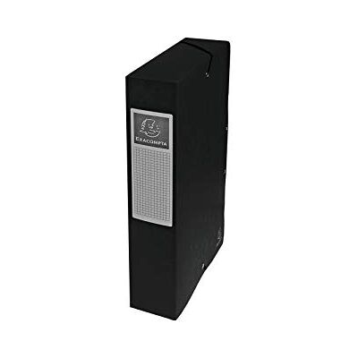 Exacompta 50601E 8er Pack Premium Sammelboxen Aufgebaut mit Gummizug 60 mm breit aus extra starkem Colorspan-Karton mit Rückenschild für DIN A4 Archivbox Heftbox Dokumentenbox Sammelmappe schwarz Exacompta 50601E 8er Pack Premium Sammelboxen Aufgebaut mit Gummizug 60 mm breit aus extra starkem Colorspan-Karton mit Rückenschild für DIN A4 Archivbox Heftbox Dokumentenbox Sammelmappe schwarz