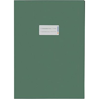 Herma 5535 Heftumschläge A4 Papier Grün, 10 Stück, Hefthüllen mit Beschriftungsfeld aus extrem kräftigen Papier & satten Farben, Heftschoner Set für Schulhefte, farbig Herma 5535 Heftumschläge A4 Papier Grün, 10 Stück, Hefthüllen mit Beschriftungsfeld aus extrem kräftigen Papier & satten Farben, Heftschoner Set für Schulhefte, farbig