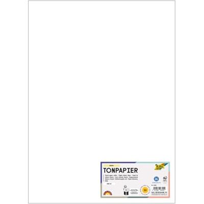 folia 6300 Tonpapier weiß, DIN A3, 130 g/qm, 50 Blatt zum Basteln und kreativen Gestalten von Karten, Fensterbildern und für Scrapbooking folia 6300 Tonpapier weiß, DIN A3, 130 g/qm, 50 Blatt zum Basteln und kreativen Gestalten von Karten, Fensterbildern und für Scrapbooking