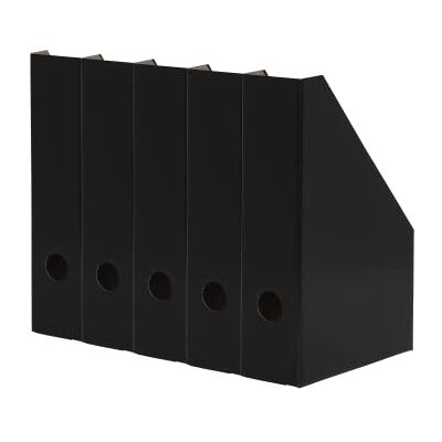 LANDRÉ Stehsammler A4, aus stabilem Karton, 7cm breit, schwarz, 5 Stück LANDRÉ Stehsammler A4, aus stabilem Karton, 7cm breit, schwarz, 5 Stück