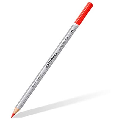 Staedtler aquarell Buntstifte karat aquarell, rot, wasservermalbare, weiche und farbintensive Mine, für unterschiedliche Trocken- und Nasstechniken, 6 Aquarellstifte im Kartonetui, 125-2 Staedtler aquarell Buntstifte karat aquarell, rot, wasservermalbare, weiche und farbintensive Mine, für unterschiedliche Trocken- und Nasstechniken, 6 Aquarellstifte im Kartonetui, 125-2