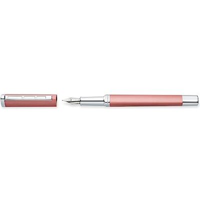 Staedtler Füllhalter triplus 474 M, Farbe Radiant Rose, hochwertiges Metallgehäuse in ergonomischer Dreikantform, Stahlfeder M, mit Patrone in Schreibfarbe Blau, 474 M20-3 Staedtler Füllhalter triplus 474 M, Farbe Radiant Rose, hochwertiges Metallgehäuse in ergonomischer Dreikantform, Stahlfeder M, mit Patrone in Schreibfarbe Blau, 474 M20-3