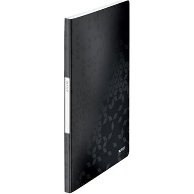 Leitz WOW Sichtbuch in A4 Format, Mit 20 Klarsichthüllen für 40 Blatt, Schwarz, WOW, 46310095 Leitz WOW Sichtbuch in A4 Format, Mit 20 Klarsichthüllen für 40 Blatt, Schwarz, WOW, 46310095