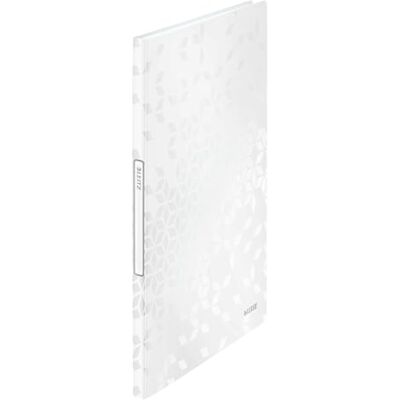 Leitz WOW Sichtbuch in A4 Format, Mit 20 Klarsichthüllen für 40 Blatt, Perlweiß, WOW, 46310001 Leitz WOW Sichtbuch in A4 Format, Mit 20 Klarsichthüllen für 40 Blatt, Perlweiß, WOW, 46310001
