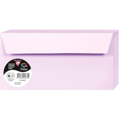 Clairefontaine 5865C 20 Umschläge Pollen DL 120g Flieder Clairefontaine 5865C 20 Umschläge Pollen DL 120g Flieder