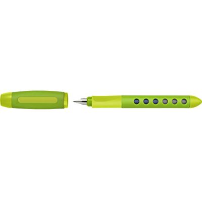Faber-Castell Schulfüller Scribolino Rechtshänder, Hellgrün Ergonomischer Füller für Schreibanfänger mit Feder A Faber-Castell Schulfüller Scribolino Rechtshänder, Hellgrün Ergonomischer Füller für Schreibanfänger mit Feder A