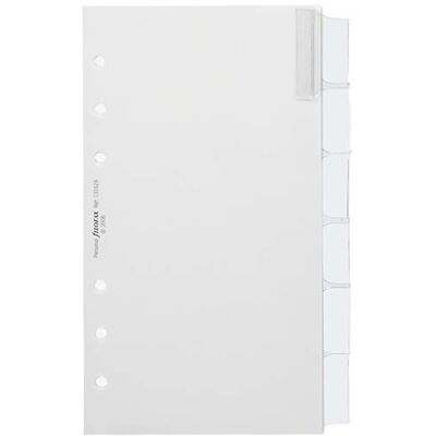 Filofax 131624 Blankoregister mit farbigen Tabs, weiß Filofax 131624 Blankoregister mit farbigen Tabs, weiß