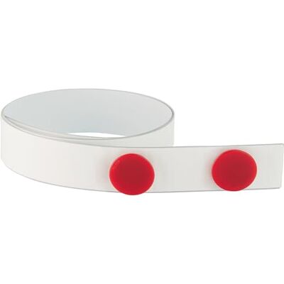 Franken Magnethaftband, selbstklebend, 100 x 3,5 cm, weiß, Kunststoff, inkl. 2 Magnete, ST1301 Franken Magnethaftband, selbstklebend, 100 x 3,5 cm, weiß, Kunststoff, inkl. 2 Magnete, ST1301