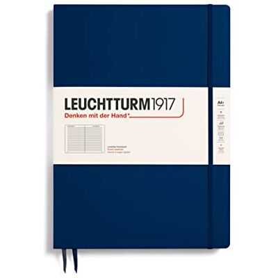 LEUCHTTURM1917 342926 Notizbuch Master Slim (A4+), Hardcover, liniert, marine LEUCHTTURM1917 342926 Notizbuch Master Slim (A4+), Hardcover, liniert, marine