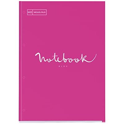 Miquelrius Miquel Rius 7135 A4, kariert Unica magenta Papier 90 g/m², 4 Löcher zum Einheften im Ringbuch, laminierter Karton, leicht zu transportieren, Emotionen Miquelrius Miquel Rius 7135 A4, kariert Unica magenta Papier 90 g/m², 4 Löcher zum Einheften im Ringbuch, laminierter Karton, leicht zu transportieren, Emotionen