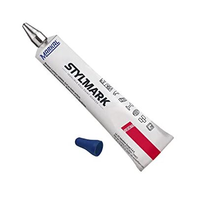Markal 96657 Stylmark Marker, Spitze Kugelschreiber 3 mm aus Stahl, blau Markal 96657 Stylmark Marker, Spitze Kugelschreiber 3 mm aus Stahl, blau