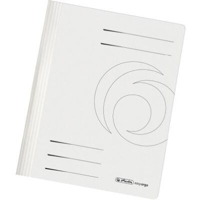 Herlitz Schnellhefter A4 Karton, gefaltet, weiß intensiv, 10 Stück Herlitz Schnellhefter A4 Karton, gefaltet, weiß intensiv, 10 Stück