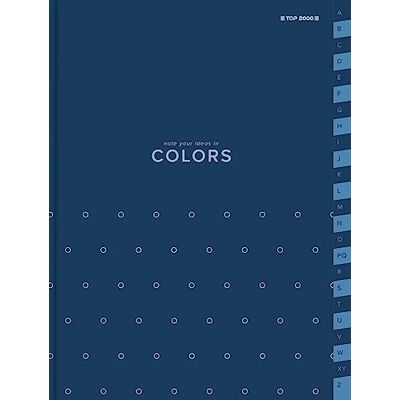 TOP-2000 Index Notizbuch A5 96 Blatt kariert, A-Z, Blau/Notizbuch mit Register A-Z TOP-2000 Index Notizbuch A5 96 Blatt kariert, A-Z, Blau/Notizbuch mit Register A-Z