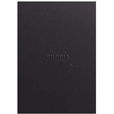 Rhodia 116100C Notizblock Marker Pad kopfseitig verleimt, A5+ (16x21 cm), 50 Blatt mikroperforiert, blanko, Clairefontaine Papier Layout weiß extra glatt 100g, Schwarz, 1 Stück Rhodia 116100C Notizblock Marker Pad kopfseitig verleimt, A5+ (16x21 cm), 50 Blatt mikroperforiert, blanko, Clairefontaine Papier Layout weiß extra glatt 100g, Schwarz, 1 Stück