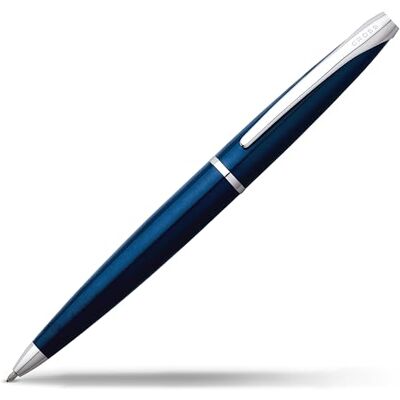 Cross ATX Kugelschreiber (Drehmechanik, Strichstärke M, Schreibfarbe schwarz, inkl. Geschenkbox) blau-lack transluzent, 1 Stück (1er Pack) Cross ATX Kugelschreiber (Drehmechanik, Strichstärke M, Schreibfarbe schwarz, inkl. Geschenkbox) blau-lack transluzent, 1 Stück (1er Pack)