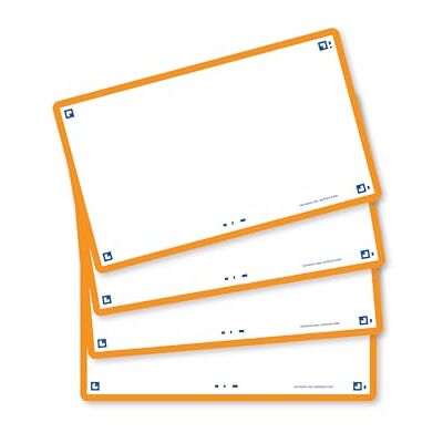 Oxford Flash 2.0 Flashcards A7 75x125mm Blanco Orange 80 Stück Oxford Flash 2.0 Flashcards A7 75x125mm Blanco Orange 80 Stück
