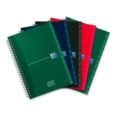 Oxford Adressbuch A5, mit Doppelspirale, 144 Seiten, 4 Farben, 5 Stück Oxford Adressbuch A5, mit Doppelspirale, 144 Seiten, 4 Farben, 5 Stück
