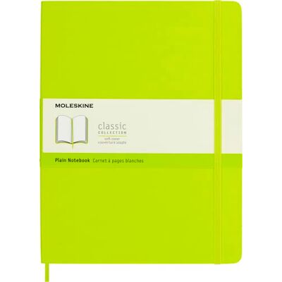 Moleskine Classic Notebook, Notizbuch Mit Blanko Seiten, Softcover Mit Gummiband, Farbe Zitronengrün, XL 19 x 25 cm, 192 Seiten Moleskine Classic Notebook, Notizbuch Mit Blanko Seiten, Softcover Mit Gummiband, Farbe Zitronengrün, XL 19 x 25 cm, 192 Seiten