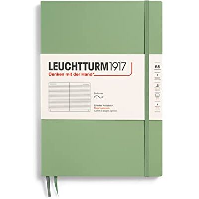 LEUCHTTURM1917 363927 Notizbuch Composition (B5), Softcover, 123 nummerierte Seiten, Salbei, Liniert LEUCHTTURM1917 363927 Notizbuch Composition (B5), Softcover, 123 nummerierte Seiten, Salbei, Liniert