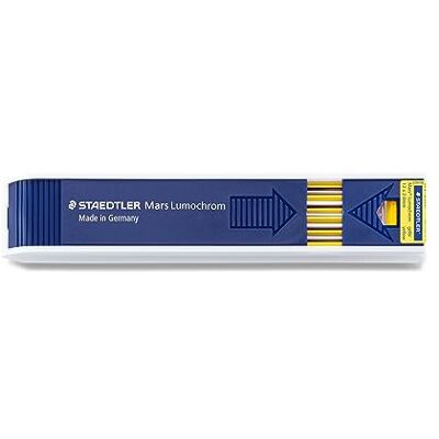 Staedtler Farb-Zeichenmine Mars Lumochrom, Farbe Gelb, 2 mm, für Fallminenstifte, 204-10 Staedtler Farb-Zeichenmine Mars Lumochrom, Farbe Gelb, 2 mm, für Fallminenstifte, 204-10