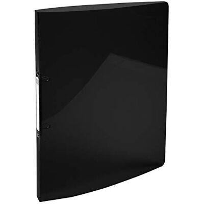 Exacompta 54671E Ringbuch Iderama aus flexiblem Kunststoff für DIN A4, 2-O Ring Mechanik Rücken 20 mm schwarz ideal für Schule und Universität Ringhefter Hefter Mappe Exacompta 54671E Ringbuch Iderama aus flexiblem Kunststoff für DIN A4, 2-O Ring Mechanik Rücken 20 mm schwarz ideal für Schule und Universität Ringhefter Hefter Mappe
