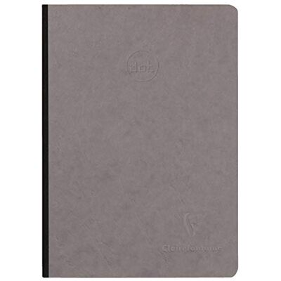 Clairefontaine 795435C Heft AgeBag (DIN A5, 96 Blatt, Dot, Leinendesign, 1 Stück) grau Clairefontaine 795435C Heft AgeBag (DIN A5, 96 Blatt, Dot, Leinendesign, 1 Stück) grau