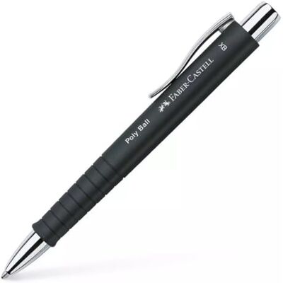 Faber-Castell Kugelschreiber Poly Ball, 1 Stück Keine Farbauswahl möglich auswechselbare XB Mine, dokumentenecht, ergonomische Dreikantform für komfortables Schreiben Faber-Castell Kugelschreiber Poly Ball, 1 Stück Keine Farbauswahl möglich auswechselbare XB Mine, dokumentenecht, ergonomische Dreikantform für komfortables Schreiben