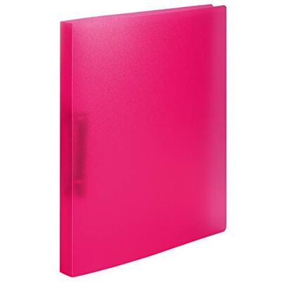 Herma Ringbücher A4 Pink Rosa Transluzent Set, 3 Stück, schmal, 2 Ringe, 25 mm breit, Ringordner aus Kunststoff mit Niederhalter für Kinder, Jungen und Mädchen Herma Ringbücher A4 Pink Rosa Transluzent Set, 3 Stück, schmal, 2 Ringe, 25 mm breit, Ringordner aus Kunststoff mit Niederhalter für Kinder, Jungen und Mädchen