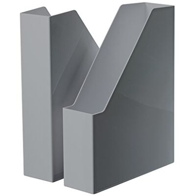 HAN Stehsammler i-LINE – 2 STÜCK, eleganter, moderner High-End Stehsammler für Hefte, Zeitschriften und Mappen bis Format DIN A4/C4, dunkelgrau, 16501-191 HAN Stehsammler i-LINE – 2 STÜCK, eleganter, moderner High-End Stehsammler für Hefte, Zeitschriften und Mappen bis Format DIN A4/C4, dunkelgrau, 16501-191