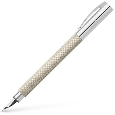 Faber-Castell 149620 Füller Ambition OpArt White Sand, Federbreite M, inkl. Geschenkverpackung Faber-Castell 149620 Füller Ambition OpArt White Sand, Federbreite M, inkl. Geschenkverpackung