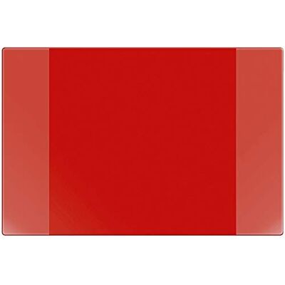 VELOFLEX Schreibtischunterlage VELOCOLOR 40 x 60 cm Rot Mit Kalender und seitlichen Einstecktaschen, transparenter Antireflex-Schutzfolie, rutschfest und abwischbar VELOFLEX Schreibtischunterlage VELOCOLOR 40 x 60 cm Rot Mit Kalender und seitlichen Einstecktaschen, transparenter Antireflex-Schutzfolie, rutschfest und abwischbar