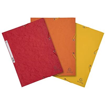 Exacompta 55575E 3er Pack Einschlagmappen Camaieu. Aus Colorspan-Karton 3 Innenklappen und 2 Gummizügen DIN A4 farbig sortiert(malve, rosa, violett) Sammelmappe Dokumentenmappe für Büro und Schule Exacompta 55575E 3er Pack Einschlagmappen Camaieu. Aus Colorspan-Karton 3 Innenklappen und 2 Gummizügen DIN A4 farbig sortiert(malve, rosa, violett) Sammelmappe Dokumentenmappe für Büro und Schule