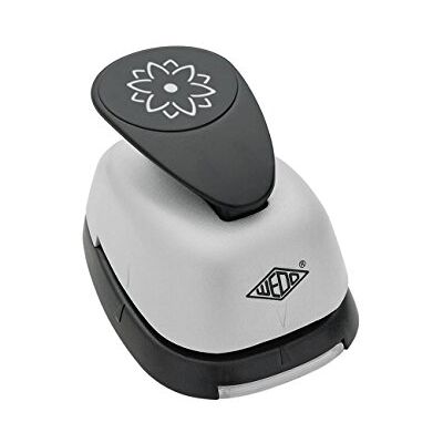 WEDO 168443 Motivlocher Popup Maxi Blüte, 3D Effekt, Ausstanzung 3,7 x 3,7 cm, Auffangbehälter, schwarz / grau WEDO 168443 Motivlocher Popup Maxi Blüte, 3D Effekt, Ausstanzung 3,7 x 3,7 cm, Auffangbehälter, schwarz / grau