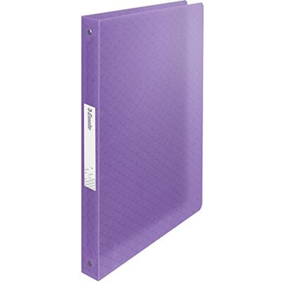 Esselte Ringordner, 140 Blatt Kapazität, 25 mm Rückenbreite, A4-Ordner mit 4 Ringen, Soft Cover, für Zuhause/Büro, zur Schreibtischorganisation, Colour'Breeze Serie, Lavendel, 628438 Esselte Ringordner, 140 Blatt Kapazität, 25 mm Rückenbreite, A4-Ordner mit 4 Ringen, Soft Cover, für Zuhause/Büro, zur Schreibtischorganisation, Colour'Breeze Serie, Lavendel, 628438