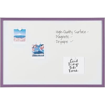 Bi-Office MM03001411 Trocken abwischbare Magnettafel, MDF Rahmen, lackierter Stahl, 60 x 40 cm, violett Bi-Office MM03001411 Trocken abwischbare Magnettafel, MDF Rahmen, lackierter Stahl, 60 x 40 cm, violett