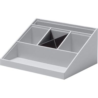 Rössler SOHO Schreibtisch Organizer Multifunktionales Schreibtisch Zubehör mit 6 Fächern Ideal als Büro Organizer, Stiftehalter oder Ordnungssystem Platzsparend & handverleimt Farbe: Stone Rössler SOHO Schreibtisch Organizer Multifunktionales Schreibtisch Zubehör mit 6 Fächern Ideal als Büro Organizer, Stiftehalter oder Ordnungssystem Platzsparend & handverleimt Farbe: Stone