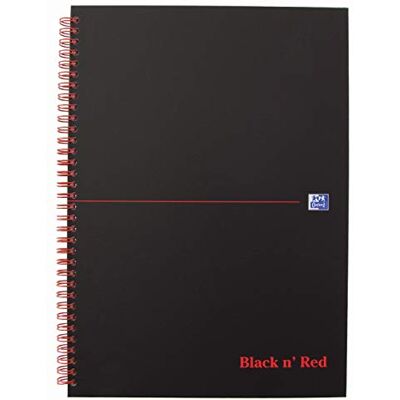 Oxford 400047608 Spiralbuch Black n Red DIN A4 liniert mattes Hardcover 70 Blatt schwarz rot Oxford 400047608 Spiralbuch Black n Red DIN A4 liniert mattes Hardcover 70 Blatt schwarz rot