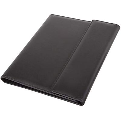 ALASSIO 30068 Ringbuchmappe DIN A4 SALVO aus Lederimitat, Schreibmappe in schwarz, Organisationsmappe ca. 33 x 27 cm, Konferenzmappe mit Block, Einschubfach, Stiftschlaufe und Visitenkartenfach ALASSIO 30068 Ringbuchmappe DIN A4 SALVO aus Lederimitat, Schreibmappe in schwarz, Organisationsmappe ca. 33 x 27 cm, Konferenzmappe mit Block, Einschubfach, Stiftschlaufe und Visitenkartenfach