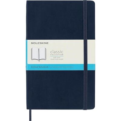 Moleskine Notizbuch, Large, A5, Punktraster, Soft Cover, Saphir Moleskine Notizbuch, Large, A5, Punktraster, Soft Cover, Saphir