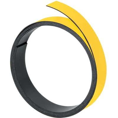 Franken Magnetband, 100 cm x 10 mm, beschriftbar, zuschneidbar, gelb, M802 04 Franken Magnetband, 100 cm x 10 mm, beschriftbar, zuschneidbar, gelb, M802 04