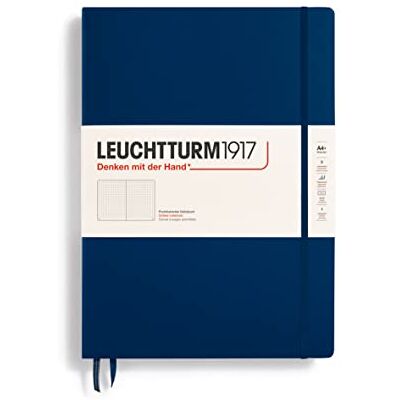 LEUCHTTURM1917 359869 Notizbuch Master Classic (A4+) Hardcover, 233 Nummerierte Seiten, Marine, Dotted LEUCHTTURM1917 359869 Notizbuch Master Classic (A4+) Hardcover, 233 Nummerierte Seiten, Marine, Dotted