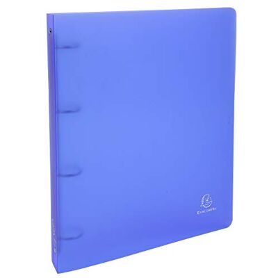Exacompta 51369E Ringbuch Chromaline aus PP 700µ mit 4 Ringen Füllhöhe 30mm, Rücken 40mm für DIN A4 1 Stück Zufallsfarbe, 29,7 x 24,2 cm Exacompta 51369E Ringbuch Chromaline aus PP 700µ mit 4 Ringen Füllhöhe 30mm, Rücken 40mm für DIN A4 1 Stück Zufallsfarbe, 29,7 x 24,2 cm