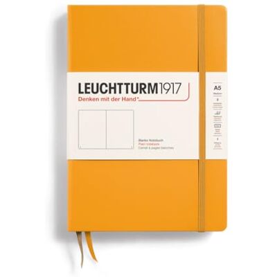 LEUCHTTURM1917 363386 Notizbuch Medium (A5), Hardcover, 251 Nummerierte Seiten, Rising Sun, Blanko LEUCHTTURM1917 363386 Notizbuch Medium (A5), Hardcover, 251 Nummerierte Seiten, Rising Sun, Blanko