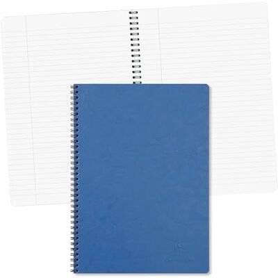 Clairefontaine 781454C Age Bag Spiralblock, 100 Seiten, A4, 21 x 29,7 cm, Blau, 1 Stück Clairefontaine 781454C Age Bag Spiralblock, 100 Seiten, A4, 21 x 29,7 cm, Blau, 1 Stück