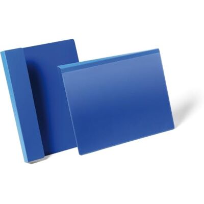 Durable Kennzeichnungstasche mit Falz, für Dokumente in A4 quer, Packung à 50 Stück, dunkelblau, 172307 Durable Kennzeichnungstasche mit Falz, für Dokumente in A4 quer, Packung à 50 Stück, dunkelblau, 172307